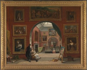 1832年夏、英国機関のオールドマスター展の内部